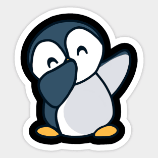 Dabbing Penguin Sticker